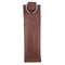 Brown Faux Leather Single-Bottle Wine Tote