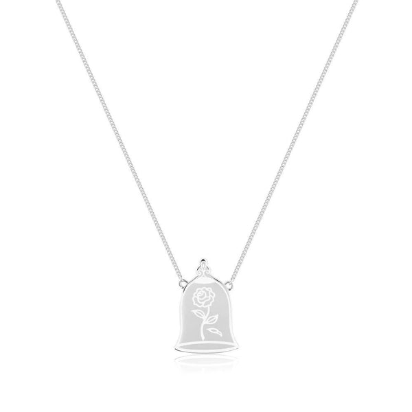 Beauty and the Beast Enchanted Rose Necklace