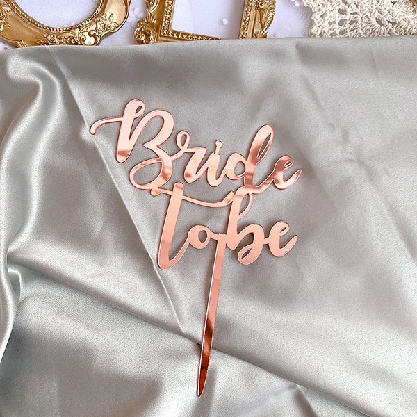 Bride to Be - Acrylic Cake Topper Pink