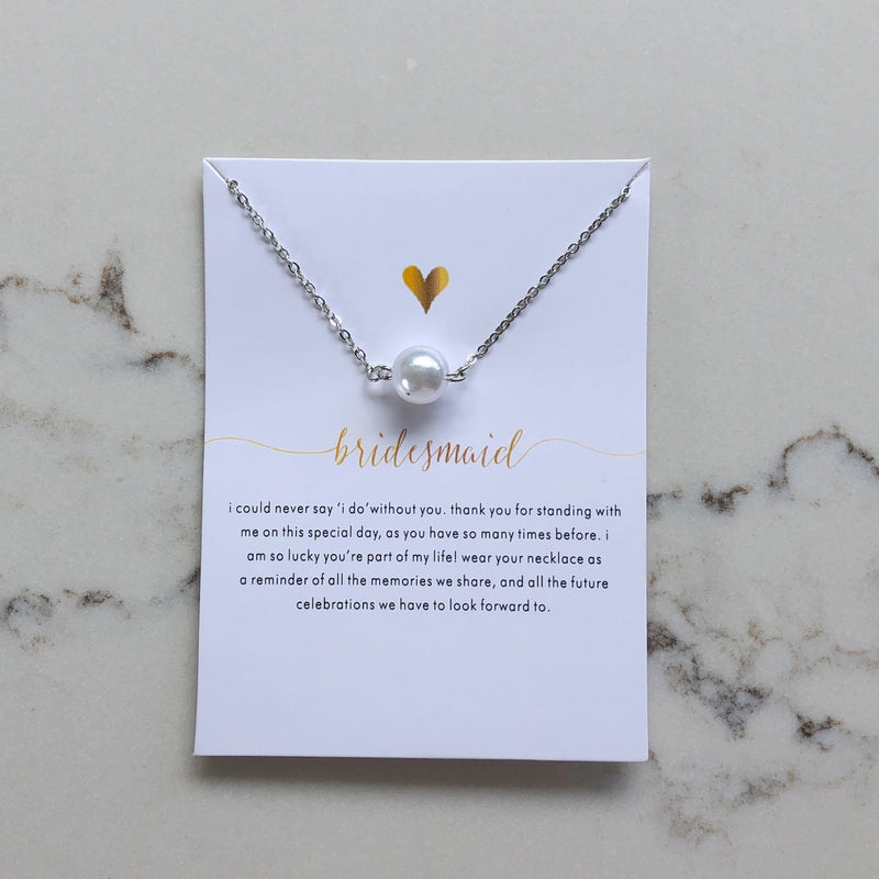 Will you be my bridesmaid outlet necklace