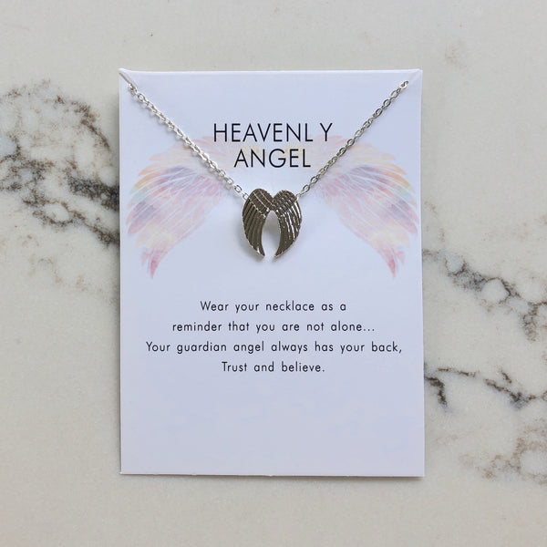 Heavenly Angel Wings Lucky Necklace