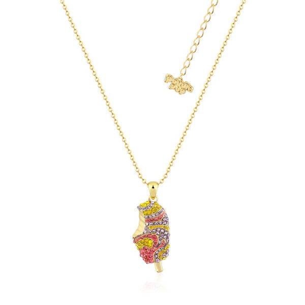 Rainbow Paddle Pop Crystal Necklace