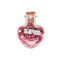 Trinket Bottle Love Heart Red
