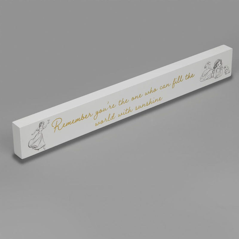 Disney Snow White Desk Plaque: Remember you're the one who can fill the world with sunshine