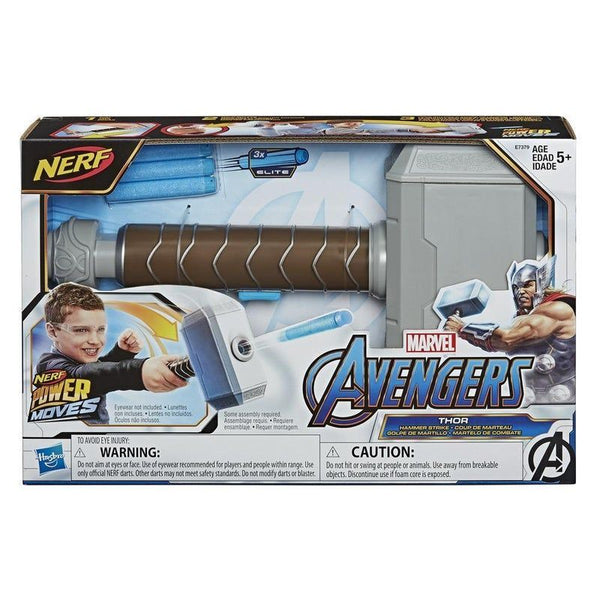 Nerf Power Moves Marvel Avengers Thor Hammer Blaster