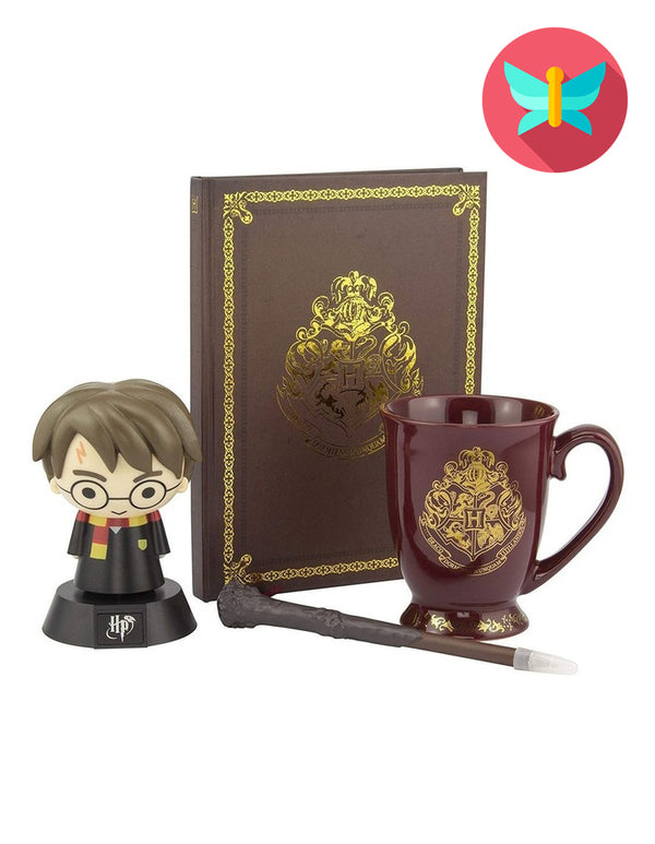 Harry Potter Whimsical Gift Set (Wizarding World Hogwarts Notebook, Wand Pen and Mug)