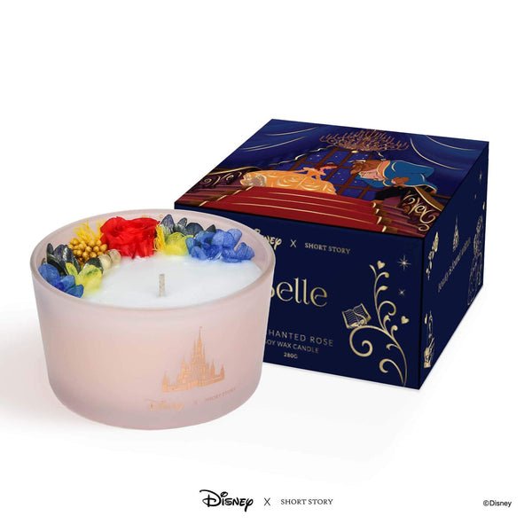 Beauty and the Beast Candle (Belle & Beast) - Enchanted Rose